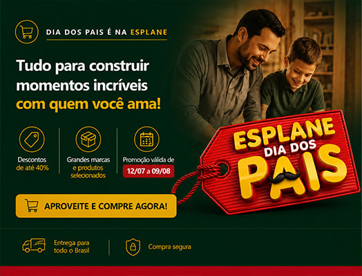 Descontos em pisos e forros na campanha de dia dos pais Esplane