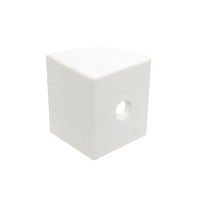 Acabamento canto para divisória Banos branco