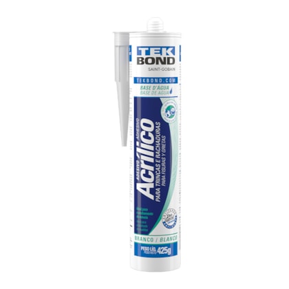 Adesivo acrílico selador de trincas TekBond branco 425 g