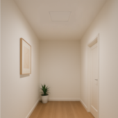 Alçapão porta para forro de gesso EspaçoForro borda oculta 60 x 60 cm
