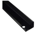 Baguete divisória Rollfor 223 preta 15 x 20 x 1185 mm