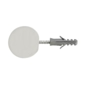 Batedor limitador de porta Sfor branco 10 unidades Batedor limitador de porta Sfor branco 10 unidades
