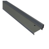 Batente horizontal divisória Rollfor liso 220 cinza ocidente 25 x 45 x 840 mm