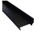 Batente horizontal divisória Rollfor liso 220 preto 25 x 45 x 840 mm