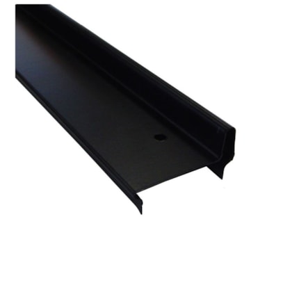 Batente horizontal divisória Rollfor liso 220 preto 25 x 45 x 840 mm