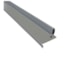 Batente vertical divisória Rollfor liso 220 prata 24 x 45 x 2142 mm