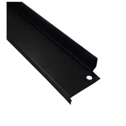 Batente vertical divisória Rollfor liso 220 preto 24 x 45 x 2142 mm