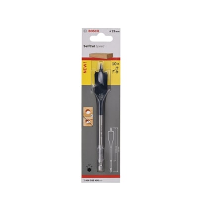 Broca chata para madeira Bosch Self Cut 19 x 152 mm
