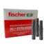 Bucha plástica com anel Fischer UX S6 universal 6 x 30 mm pacote 100 unid