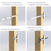 Bucha plástica drywall com ponta Ivplast Bolt 13 x 60 mm pacote 30 unid