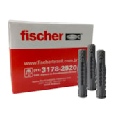 Bucha Plástica UX S6 universal com anel Fischer 6x30mm - pacote 100 unid