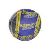 Cabo fio elétrico Cobrecom Flexicom preto 4 mm rolo 50 m