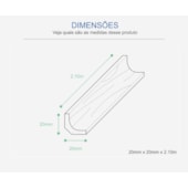 Cantoneira MDF para piso Durafloor cor 10 20 x 2100 mm