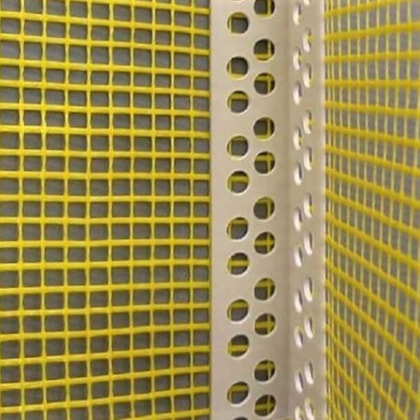 Cantoneira PVC com tela de fibra de vidro Tegape Tegape 10cm x 2,5m