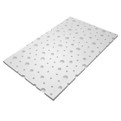 Chapa de gesso Knauf furação redonda red aleatória 12,5 x 1200 x 2000 m