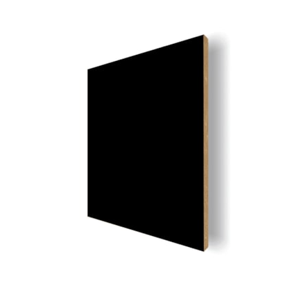 Chapa de MDF Flora 2F Tx preta 18mm x 1,85m x 2,75m