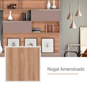 Chapa de MDF Floraplac 2F Charm nogal amendoado 6mm x 1,85m x 2,75m