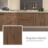 Chapa de MDF Floraplac 2F Charm nogueira imperial 6mm x 1,85m x 2,75m