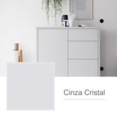 Chapa de MDF Floraplac 2F TX Cinza Cristal 15mm x 1,85m x 2,75m