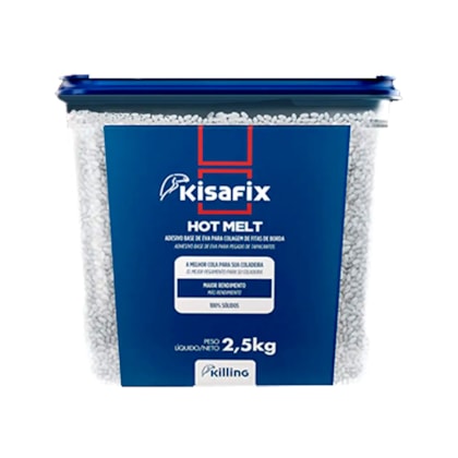 Cola hot melt granulada Kisafix transparente 2,5 kg