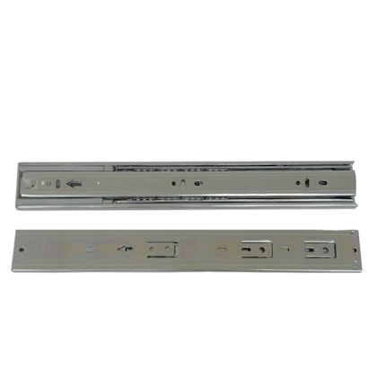Corrediça telescópica com amortecedor EspaçoFix para 35kg abertura 350 mm