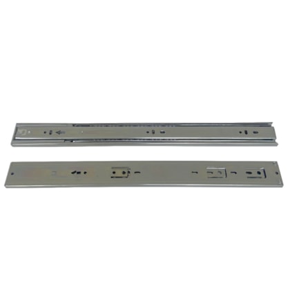 Corrediça telescópica EspaçoFix c/ amortecedor p/ 35kg abertura 450mm