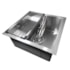 Cuba gourmet com acessórios EspaçoKB H4444 inox escovado