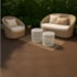 Deck WPC madeira plástica EspaçoFloor Modular carvalho coffee 30 x 30 cm