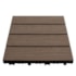 Deck WPC Madeira Plástica EspaçoFloor modular Carvalho Coffee 30x30cm