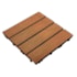 Deck WPC madeira plástica EspaçoFloor Modular carvalho natural 30 x 30 cm