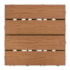 Deck WPC madeira plástica EspaçoFloor Modular carvalho natural 30 x 30 cm