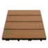 Deck WPC Madeira Plástica EspaçoFloor modular Carvalho Natural 30x30cm