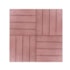 Deck WPC madeira plástica EspaçoFloor Modular carvalho red brown 30 x 30 cm
