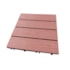 Deck WPC Madeira Plástica EspaçoFloor modular Carvalho Red Brown 30x30cm