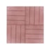 Deck WPC Madeira Plástica EspaçoFloor modular Carvalho Red Brown 30x30cm