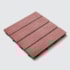 Deck WPC Madeira Plástica EspaçoFloor modular Carvalho Red Brown 30x30cm