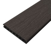 Deck WPC madeira plástica EspaçoFloor Régua carvalho escuro brown 15 x 290 cm