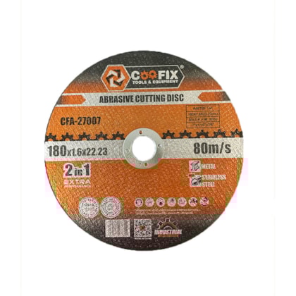 Disco de corte fino abrasivo EspaçoFix 4.1/2 x 115mm com 25 unid