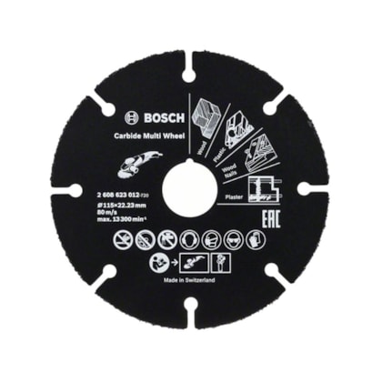Disco de corte para madeira Bosch 115 mm