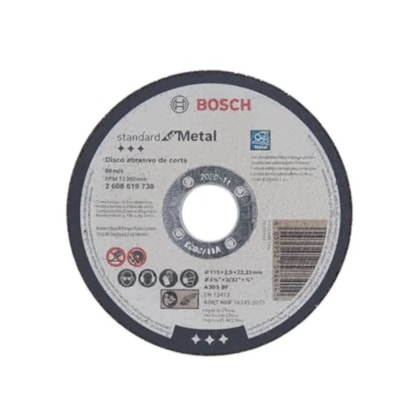 Disco de corte para metal Bosch 115 x 2,5mm