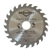 Disco de serra circular Brasfort Videa 4 3/8 24 dentes