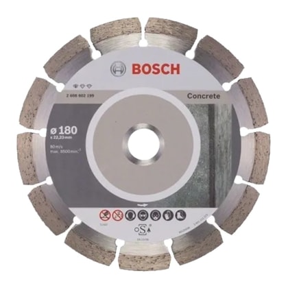 Disco diamantado para concreto Bosch 180 mm