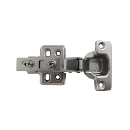 Dobradiça MDF curva com amortecedor EspaçoFix 35 mm