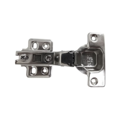 Dobradiça MDF super curva com amortecedor EspaçoFix 35 mm