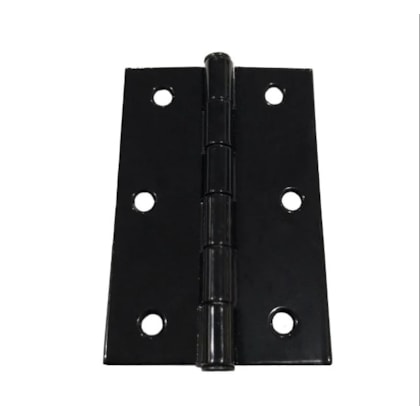 Dobradiça naval para divisória EspaçoFix preta 88 x 57 mm