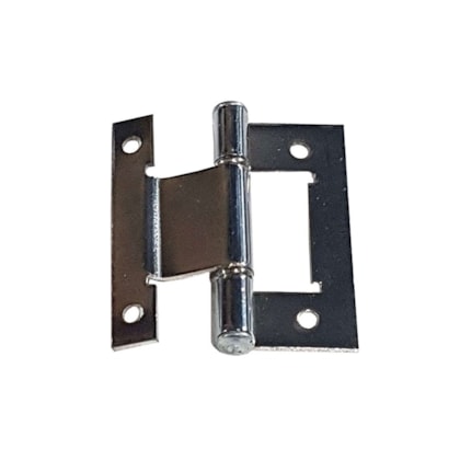 Dobradiça naval para divisória Vouga cromado 88 mm 3 1/2