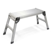 Escada alumínio dobrável EspaçoFix plataforma banqueta 49 cm Escada alumínio dobrável EspaçoFix plataforma banqueta 49 cm