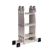 Escada alumínio multifuncional 8 em 1 EspaçoFix 4x3 módulos 3,3m