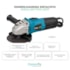 Esmerilhadeira angular Cabo EspaçoFix Azul 220V 710W