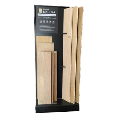 Expositor display pisos de madeira EspaçoFloor